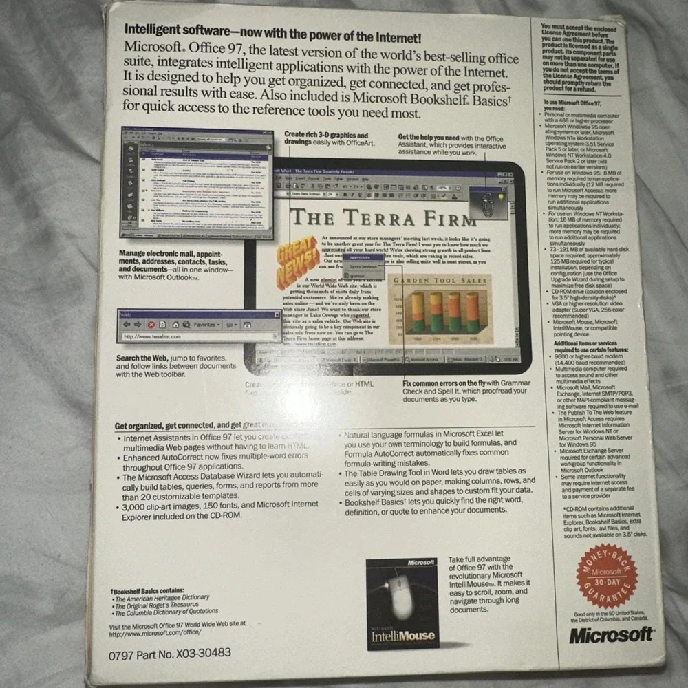 Microsoft Office 97‎ Professional Edition + Bookshelf Retail 1 User Full Retail